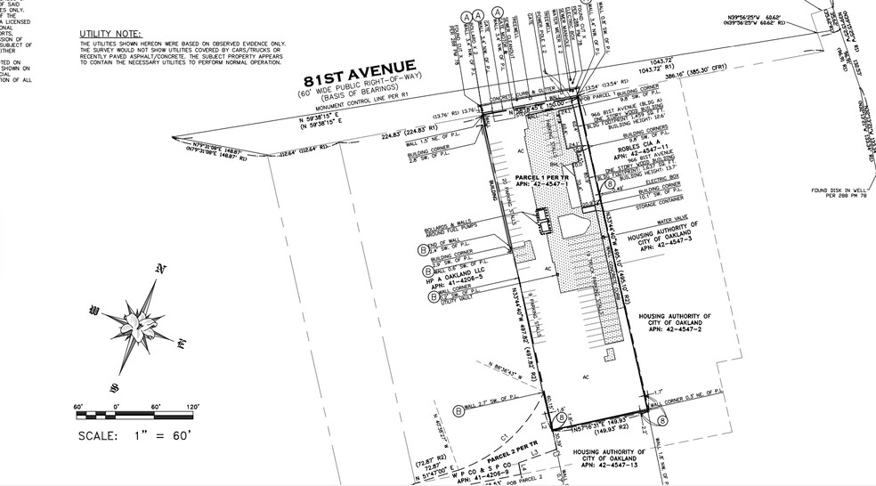 966 81st Ave, Oakland, CA à louer - Plan cadastral – Image 3 sur 3