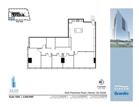 3630 Peachtree Rd NE, Atlanta, GA à louer Plan d’étage– Image 1 sur 1