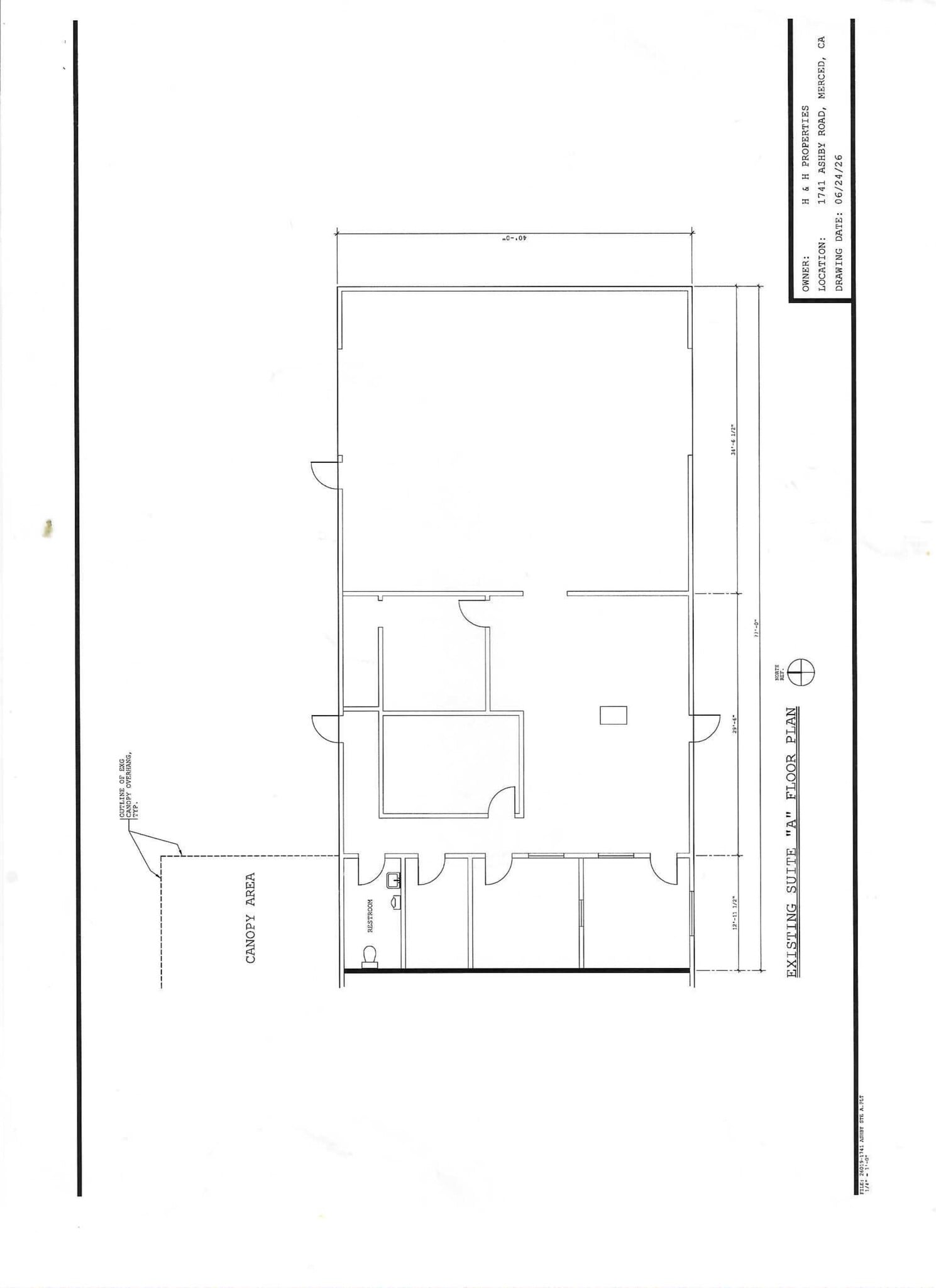 1741 Ashby Rd, Merced, CA à louer Plan de site– Image 1 sur 10