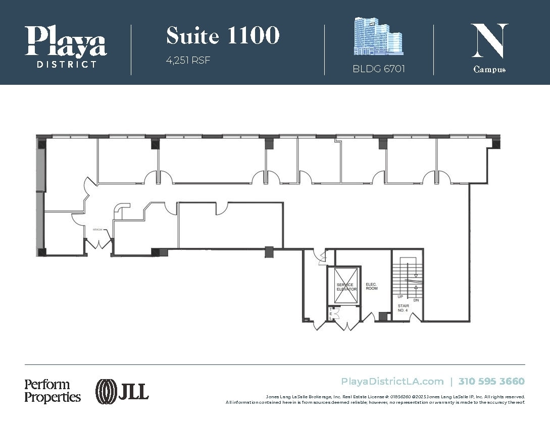 6100 Center Dr, Los Angeles, CA à louer Plan d’étage– Image 1 sur 1