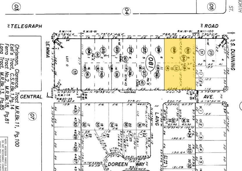 3200 Telegraph Rd, Ventura, CA à vendre - Plan cadastral – Image 2 sur 3