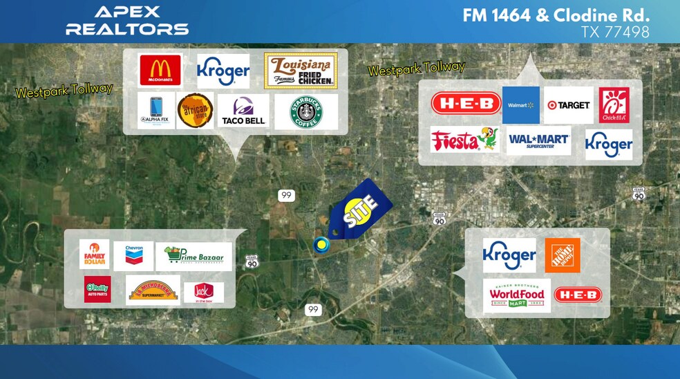 FM 1464 & Clodine Rd, Richmond, TX à vendre - Photo de l’immeuble – Image 3 sur 7