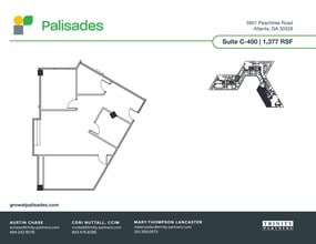 5901 Peachtree Dunwoody Rd NE, Atlanta, GA à louer Plan de site– Image 1 sur 1