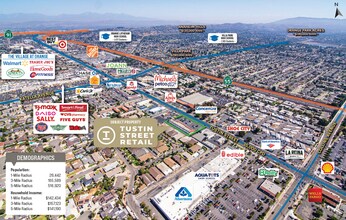 1018-1046 N Tustin St, Orange, CA - VUE AÉRIENNE  vue de carte - Image1