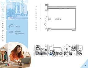 1475 Fillmore St, San Francisco, CA à louer Plan d’étage– Image 2 sur 2