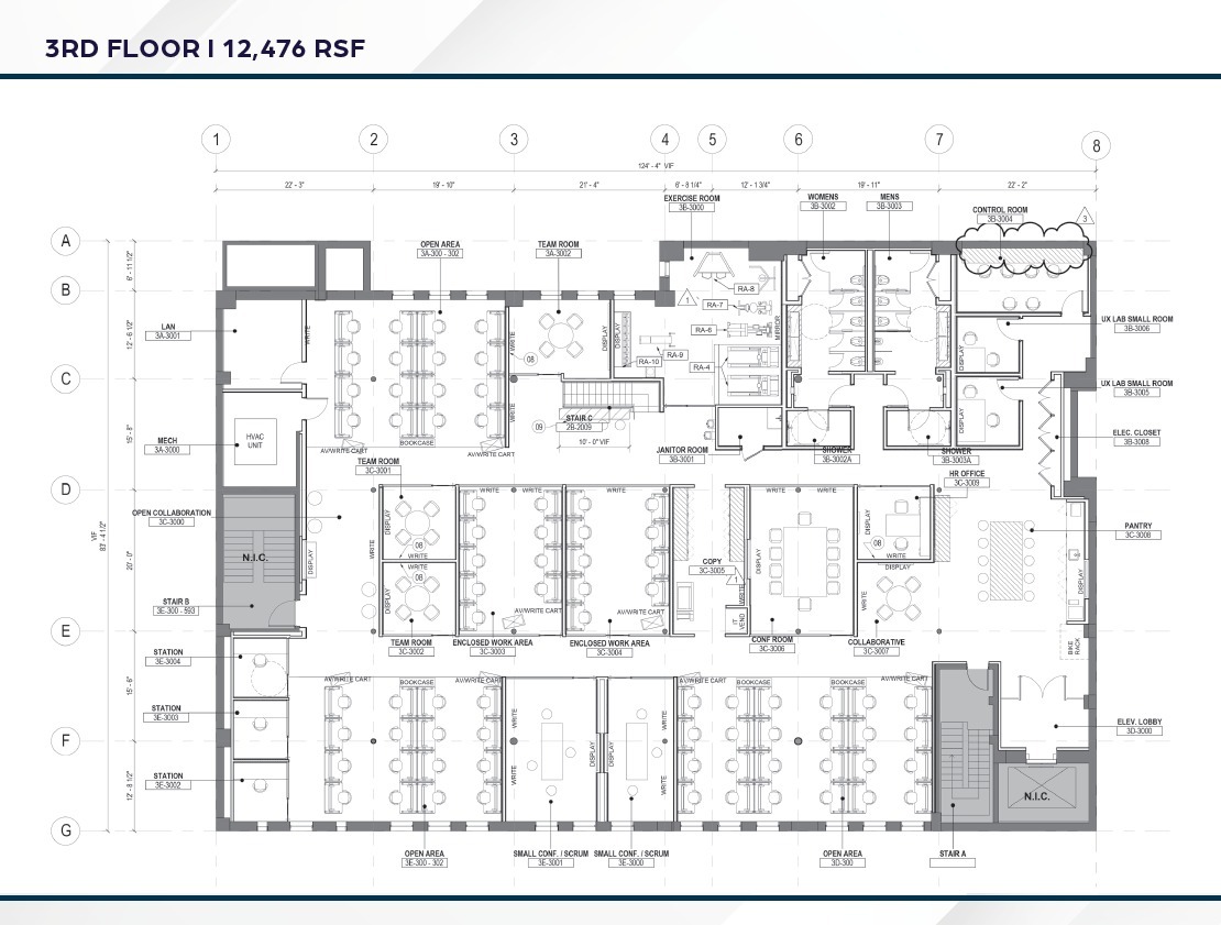135 W 18th St, New York, NY à louer Plan d’étage– Image 1 sur 9