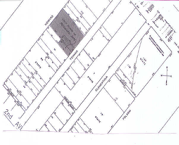 38-44 Tehama St, San Francisco, CA à louer - Plan cadastral – Image 2 sur 5