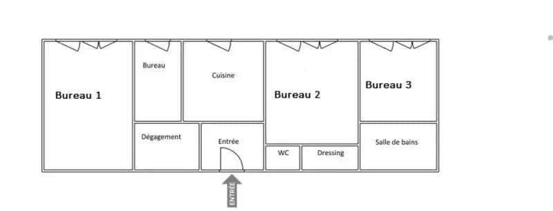 Bureau dans Villeurbanne à vendre Plan d’étage– Image 1 sur 6