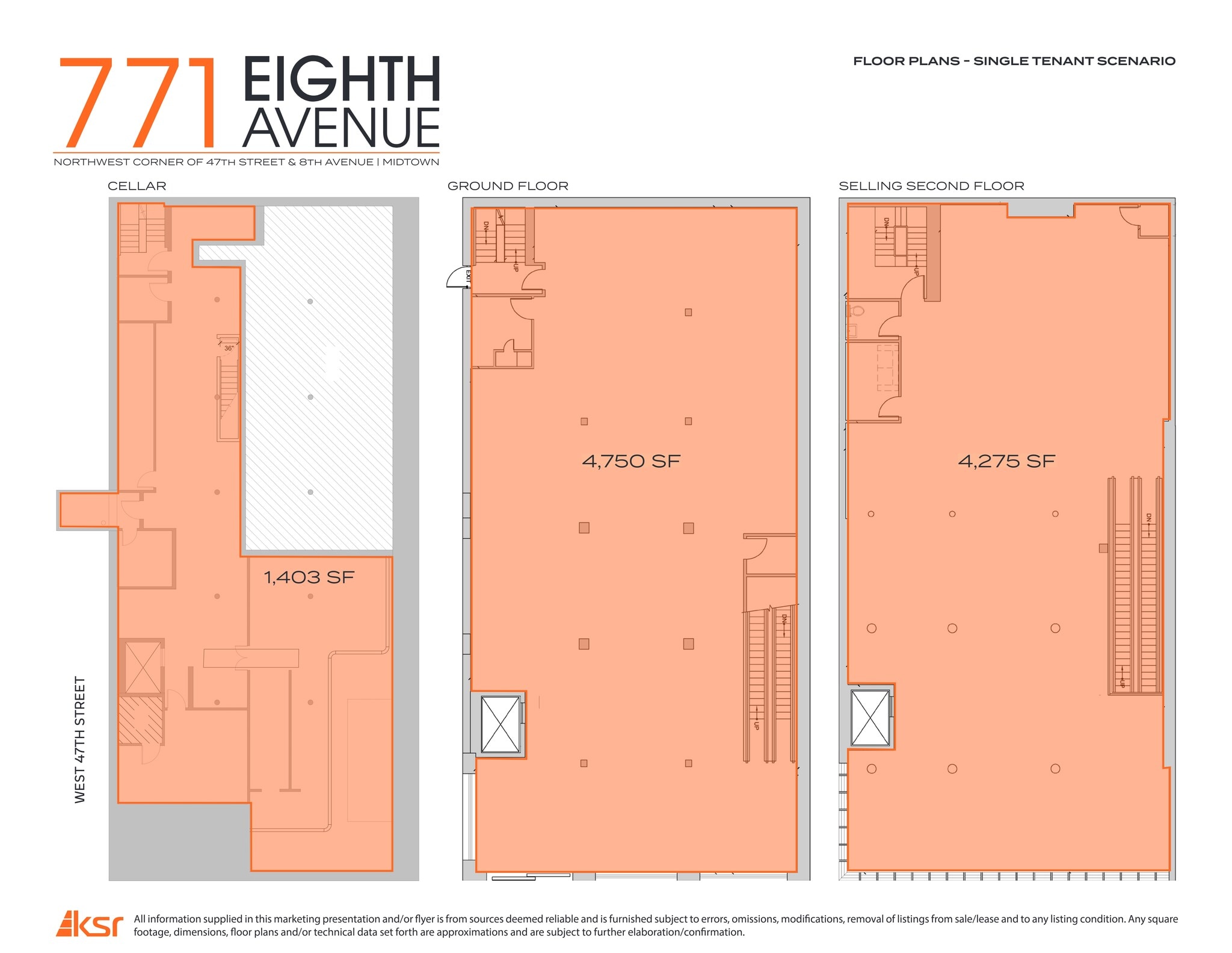 771 Eighth Ave, New York, NY à louer Plan de site– Image 1 sur 2