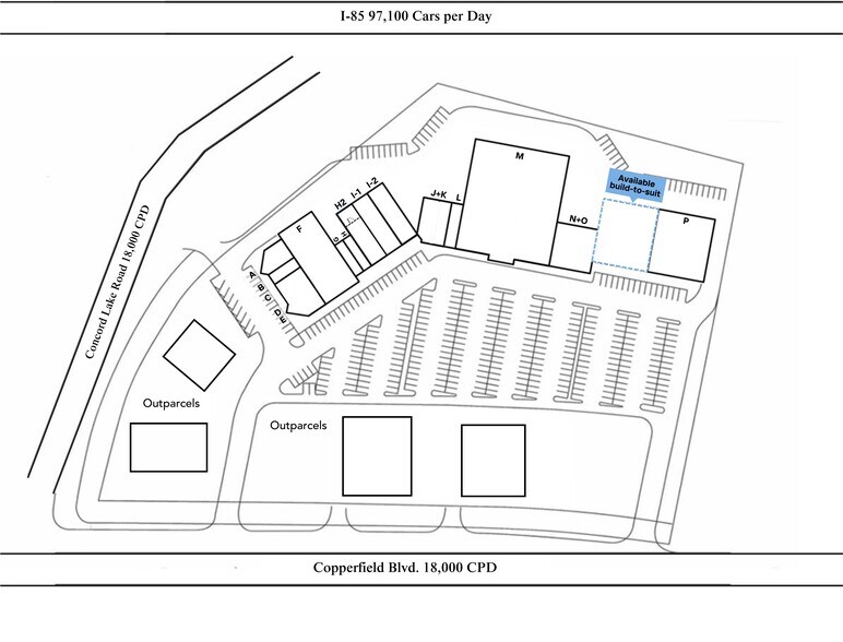 349 Copperfield Blvd, Concord, NC à louer - Plan de site – Image 1 sur 13