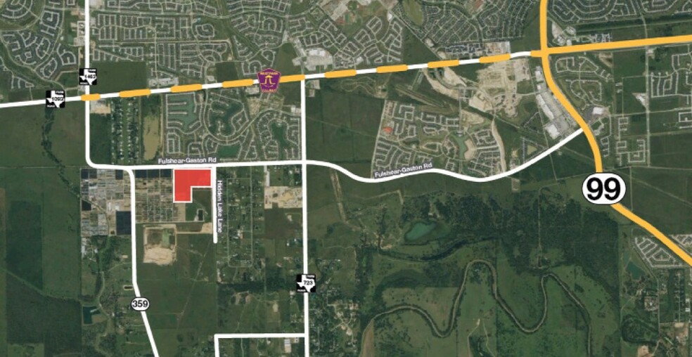7.5 AC Hidden Lake Ln & Fulshear-Gaston Rd, Richmond, TX à vendre - Photo principale – Image 1 sur 2