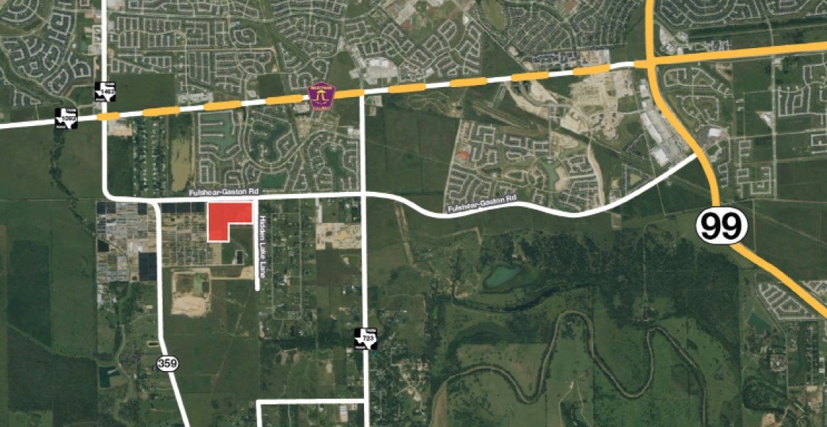 7.5 AC Hidden Lake Ln & Fulshear-Gaston Rd, Richmond, TX à vendre Photo principale– Image 1 sur 3