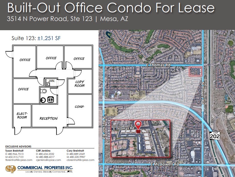 3514 N Power Rd, Mesa, AZ à louer Plan d’étage– Image 1 sur 1