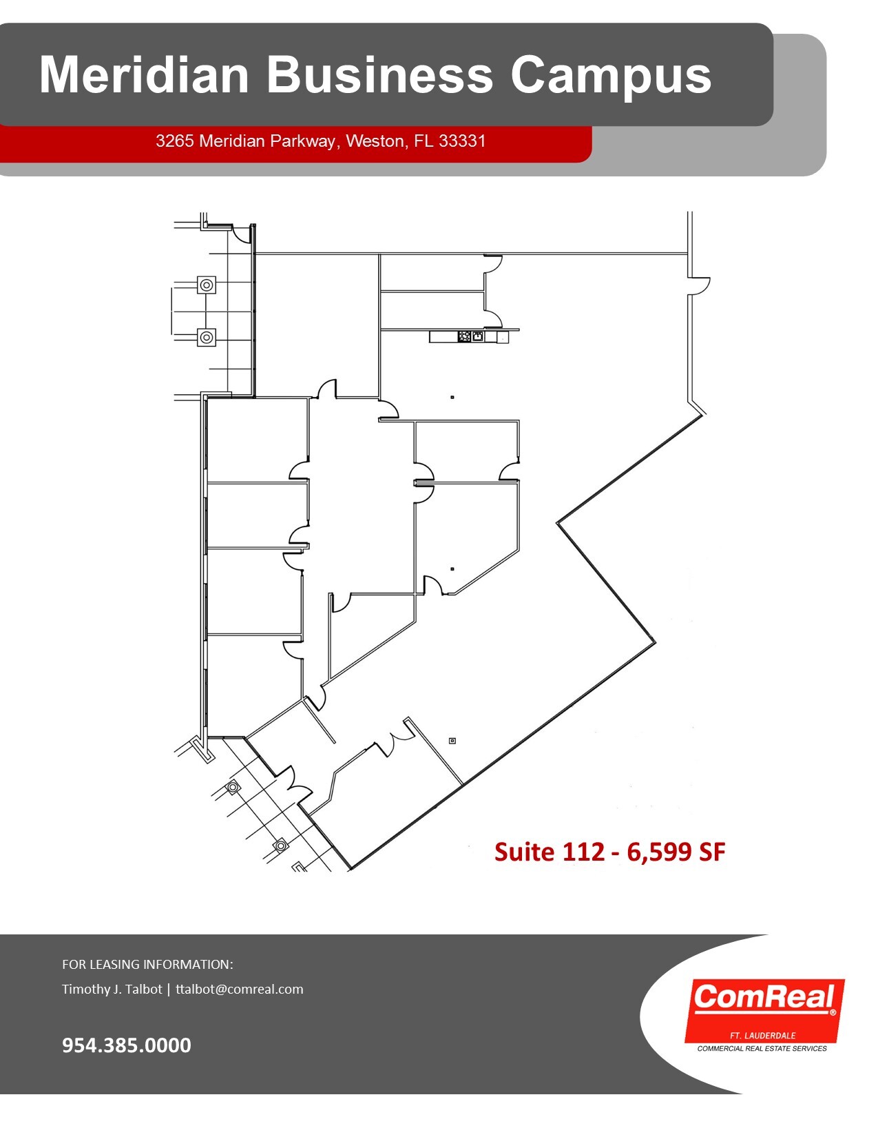 3265 Meridian Pkwy, Weston, FL à louer Plan d’étage– Image 1 sur 1