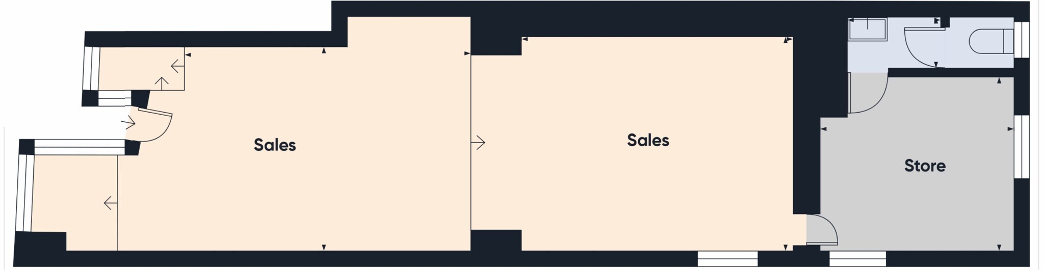 76 King St, Castle Douglas à louer Plan d’étage– Image 1 sur 4