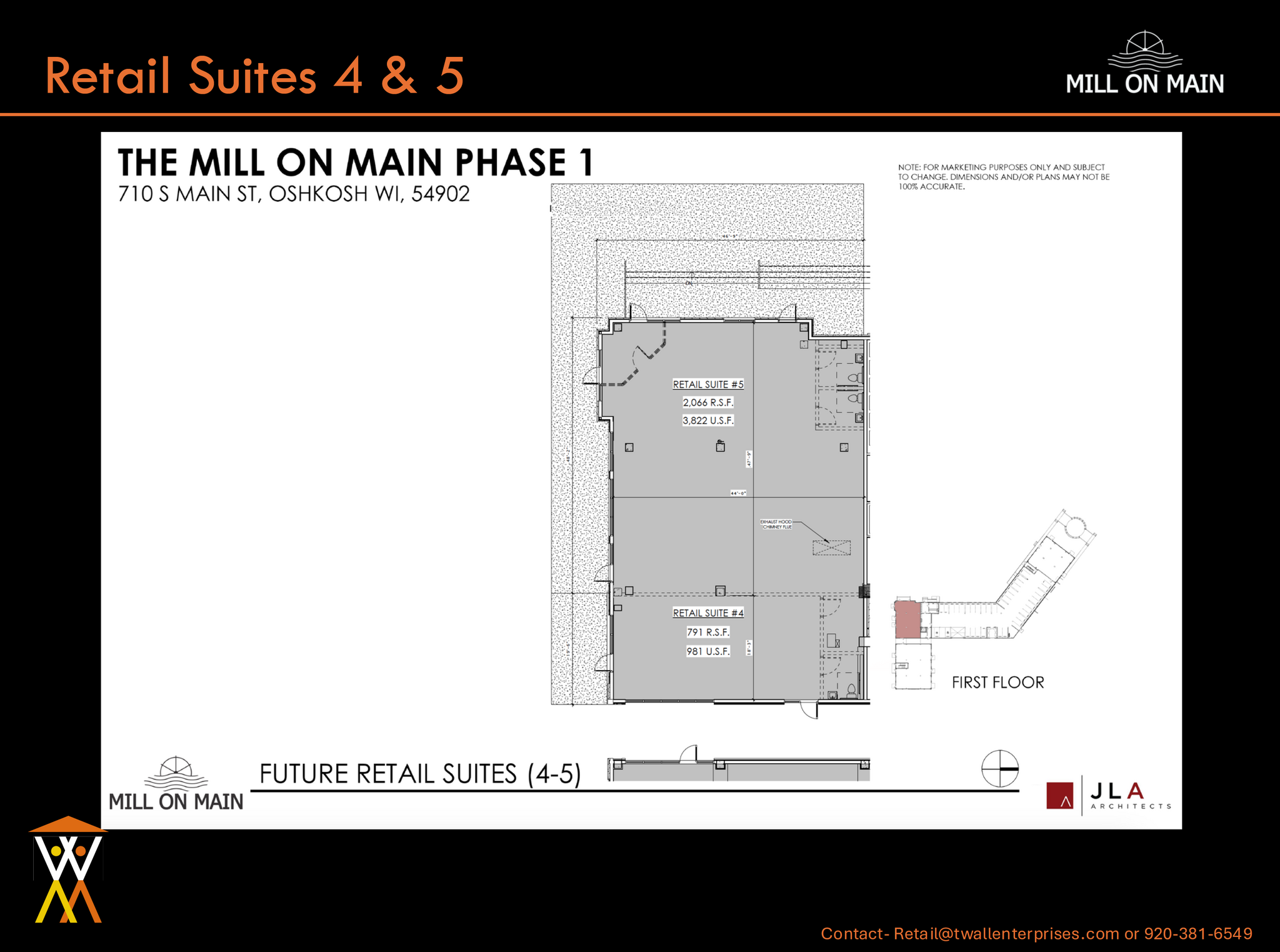 700 S Main St, Oshkosh, WI à louer Plan d’étage– Image 1 sur 1