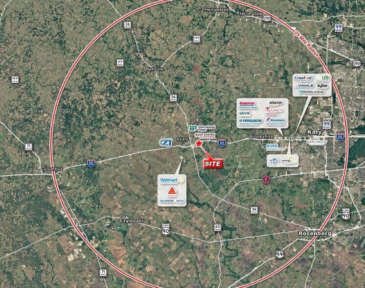 I-10 Frontage Rd & Hluchan Rd, Sealy, TX à vendre - Photo de l’immeuble – Image 2 sur 3