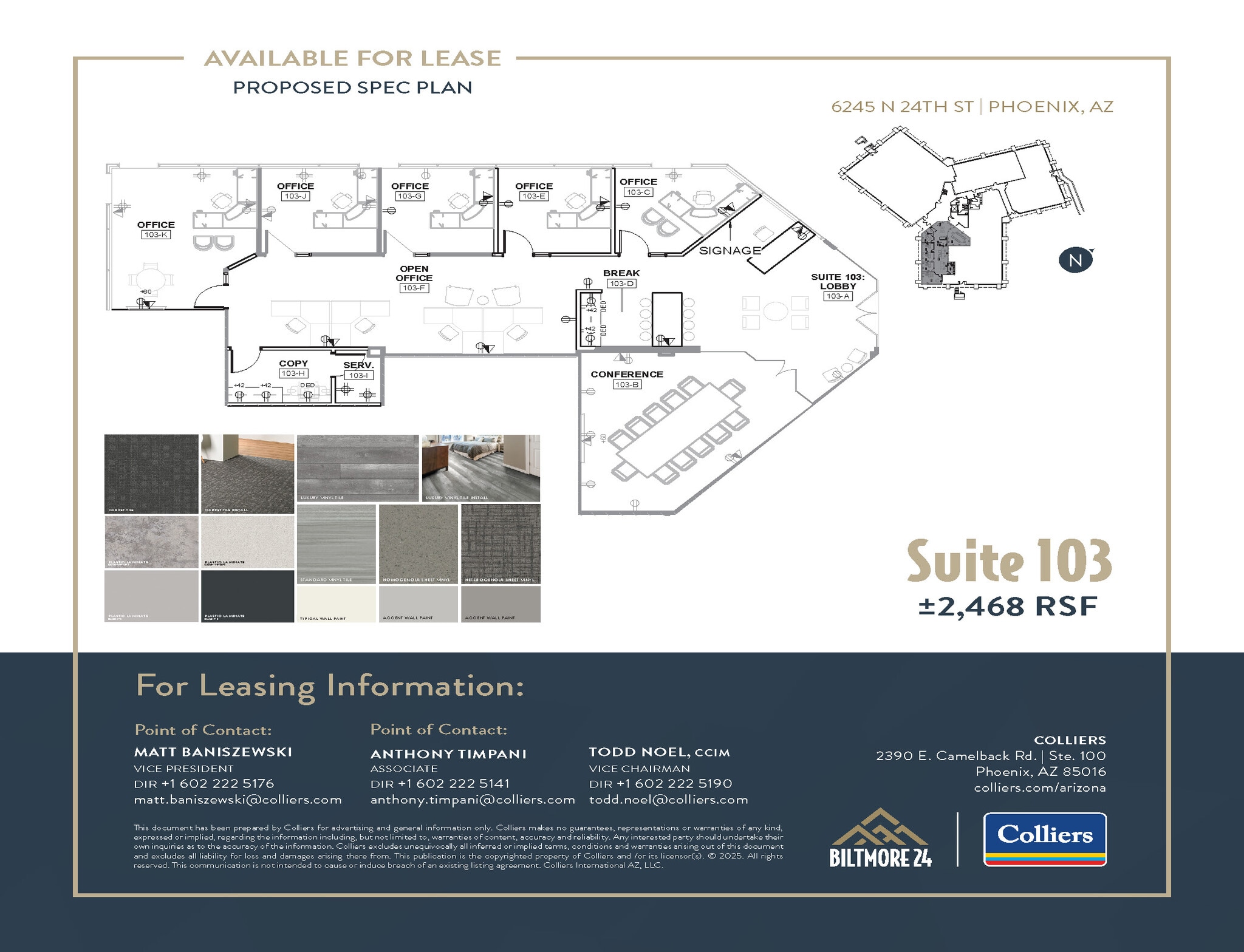 6245 N 24th Pky, Phoenix, AZ à louer Plan d’étage– Image 1 sur 1