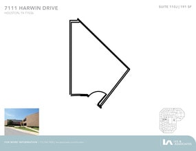 7111 Harwin Dr, Houston, TX à louer Plan d’étage– Image 1 sur 1