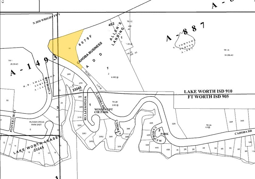 6952 Cahoba Dr, Fort Worth, TX à vendre - Plan cadastral – Image 2 sur 17