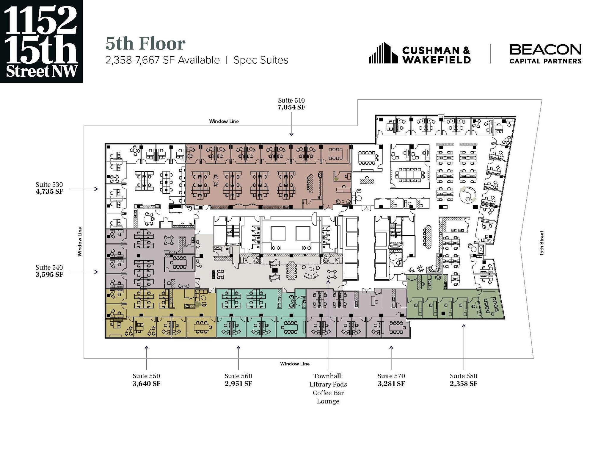 1152 15th St NW, Washington, DC à louer Plan d’étage– Image 1 sur 4