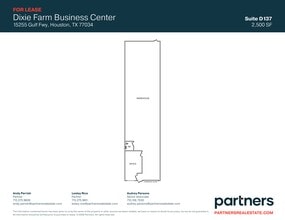 15255 Gulf Fwy, Houston, TX à louer Plan de site– Image 1 sur 1