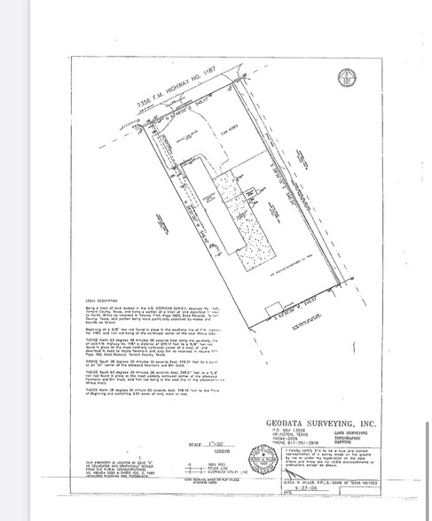 7376 Rendon Bloodworth Rd, Mansfield, TX à louer - Plan de site – Image 3 sur 4