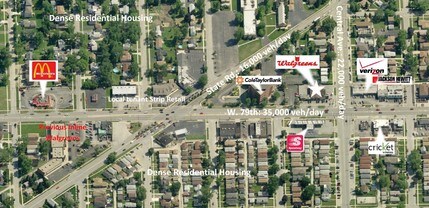 5555 W 79th St, Burbank, IL - Vue aérienne vue de carte