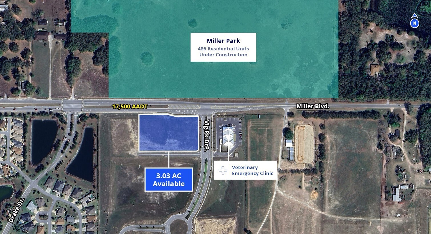 Miller Blvd and Vlg Park Dr, Fruitland Park, FL à louer Photo de l’immeuble– Image 1 sur 3