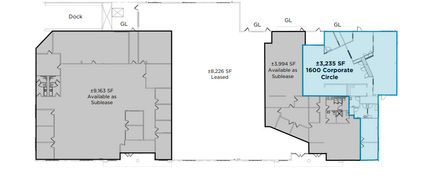 1600-1622 Corporate Cir, Petaluma, CA à louer Plan d’étage– Image 1 sur 1