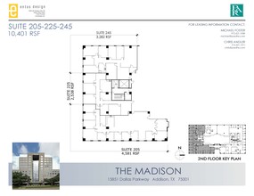 15851 Dallas Pkwy, Addison, TX à louer Plan d’étage– Image 2 sur 2