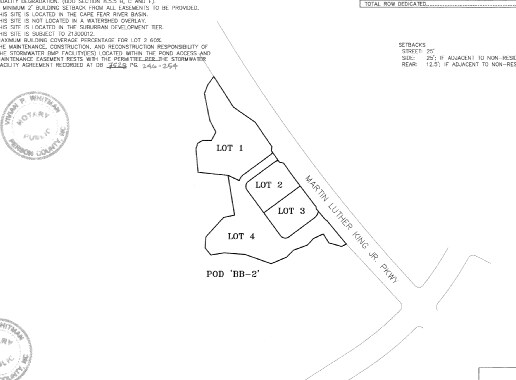 1039 Martin Luther King Jr Pky, Durham, NC à vendre - Plan cadastral – Image 3 sur 3