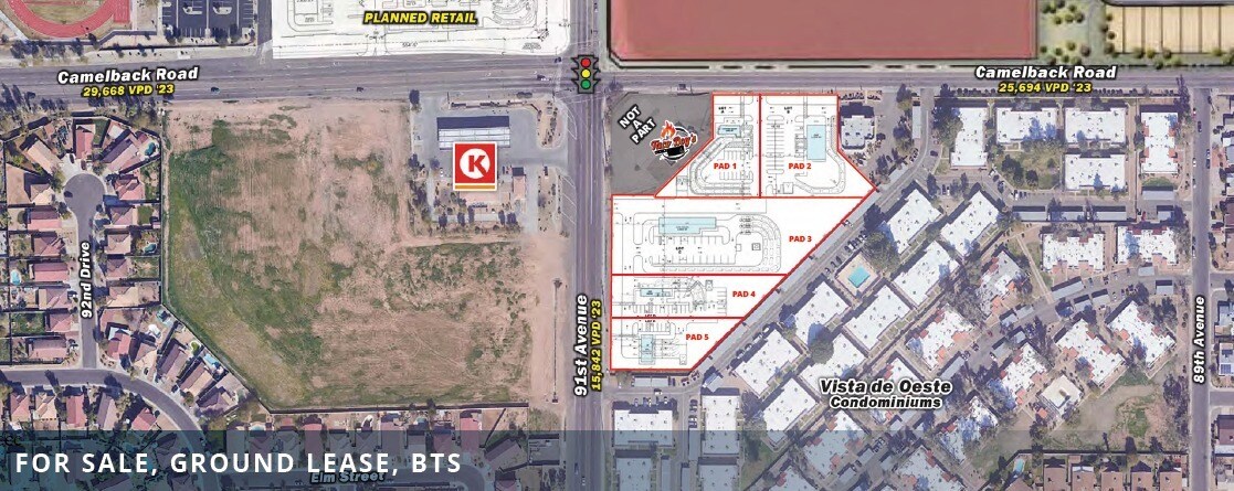 SEC Camelback Rd & 91st Ave, Phoenix, AZ à vendre Photo principale– Image 1 sur 4