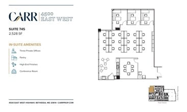 4500 East West Hwy, Bethesda, MD à louer Plan d’étage– Image 1 sur 1