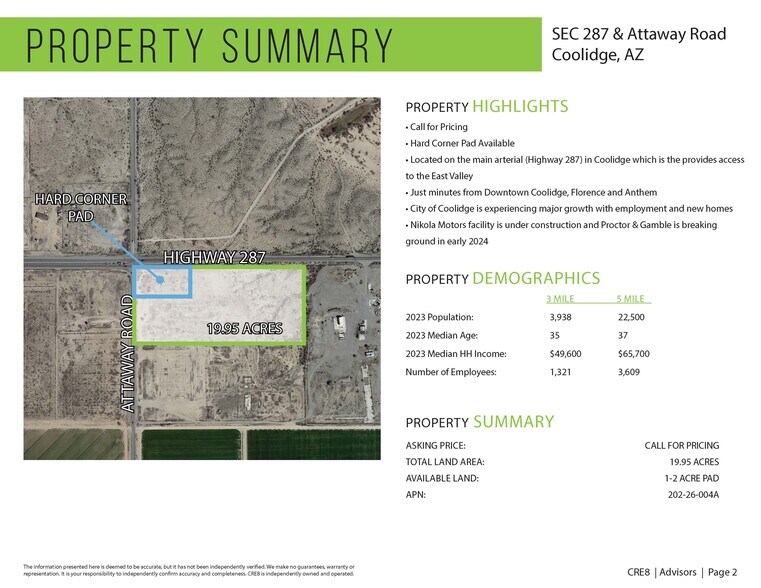 2701 E Az-287, Coolidge, AZ à vendre - Photo de l’immeuble – Image 2 sur 3