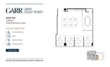 4500 East West Hwy, Bethesda, MD à louer Plan d’étage– Image 2 sur 2