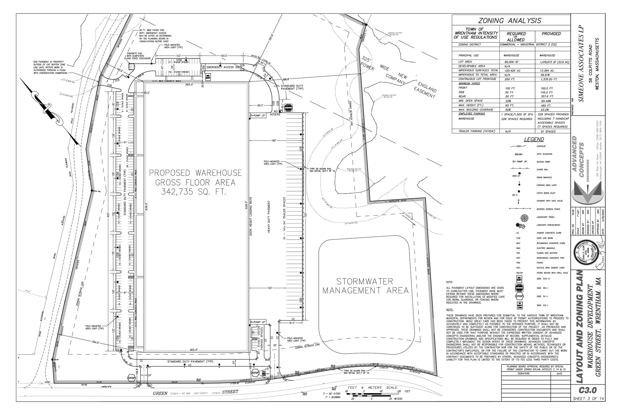 275 Green St, Wrentham, MA à louer Plan d’étage– Image 1 sur 2