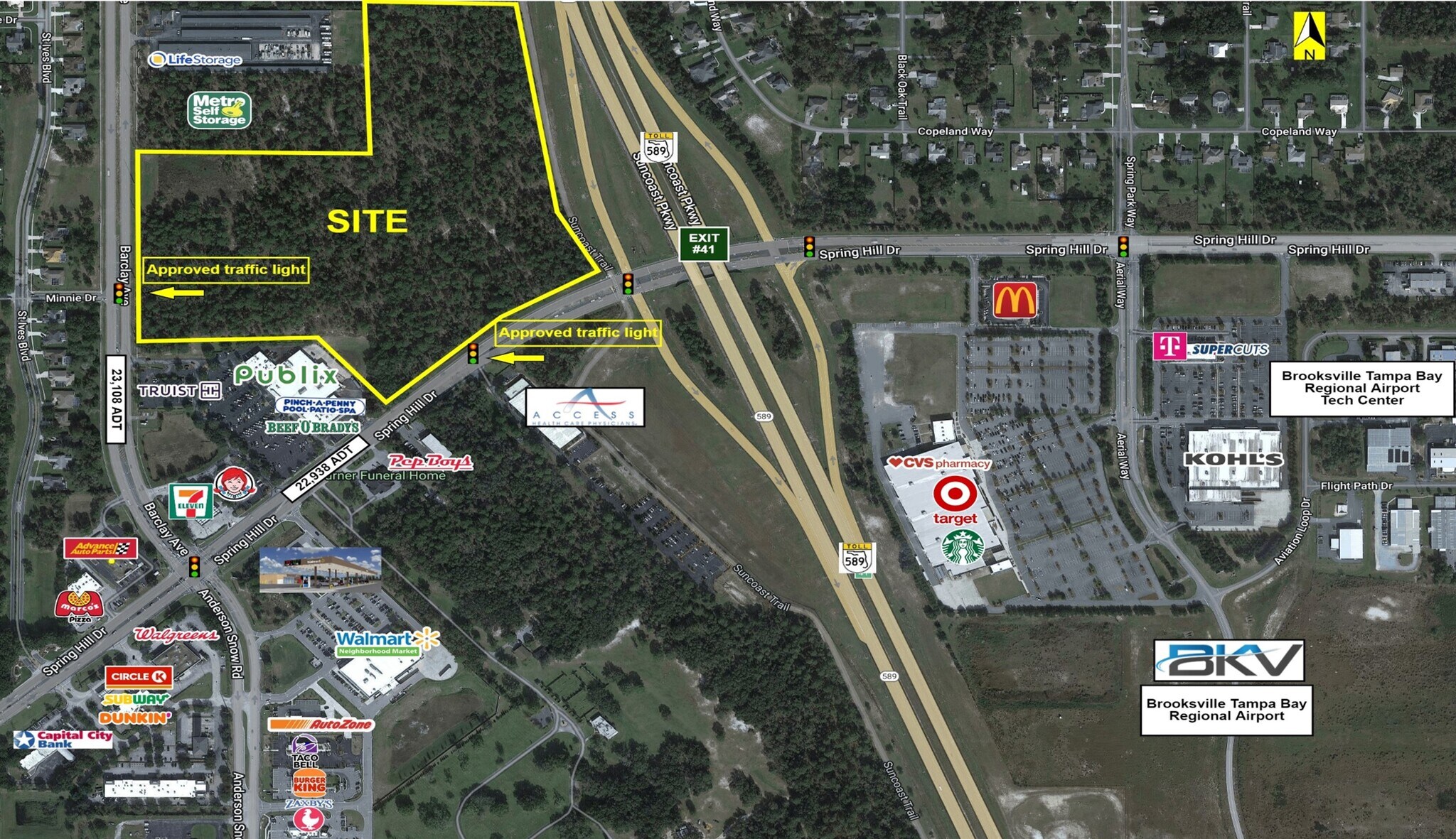 NWQ Suncoast Pkwy and Spring Hill Dr, Spring Hill, FL à louer Photo de l’immeuble– Image 1 sur 5