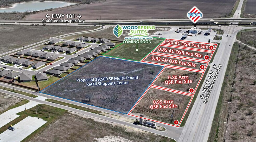 NWC of TX-89 (U.S. 181) & E. Sinton St., Sinton, TX à vendre - Autre – Image 1 sur 6