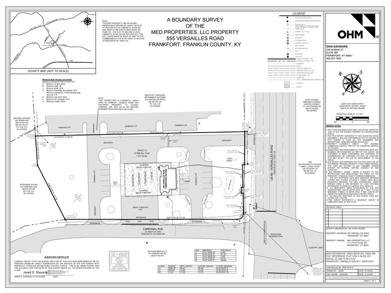555 Versailles Rd, Frankfort, KY à vendre - Plan de site – Image 2 sur 8