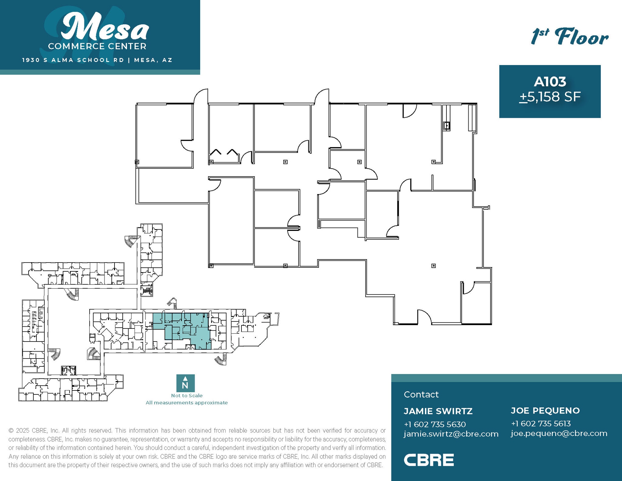 1930 S Alma School Rd, Mesa, AZ à louer Plan d’étage– Image 1 sur 8
