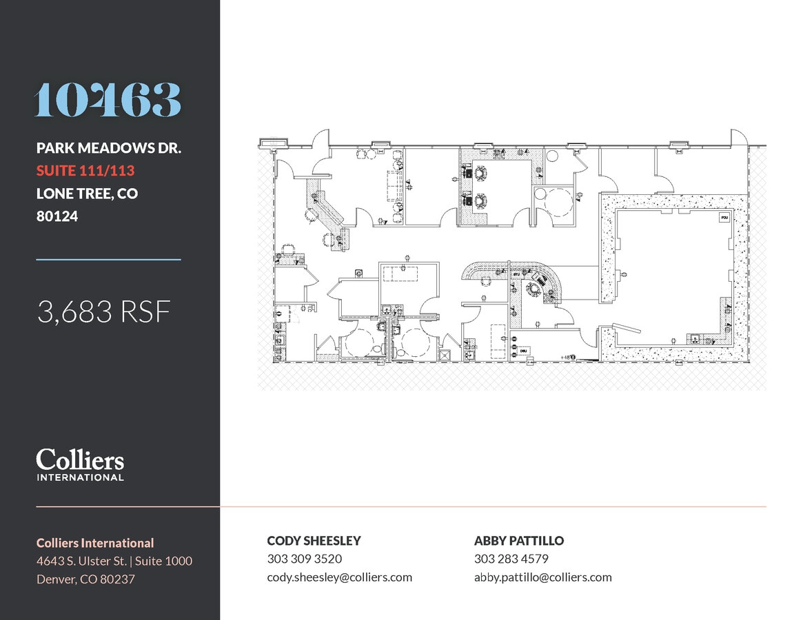 10463 Park Meadows Dr, Littleton, CO 80124 - Lot 111/113 - - Plan d’étage - Image 1 of 1