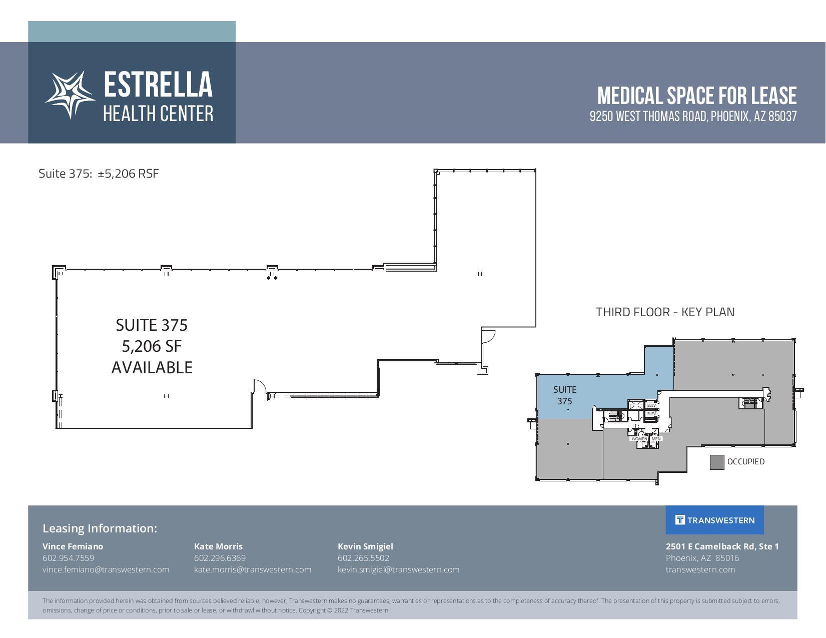 9250 W Thomas Rd, Phoenix, AZ à louer Plan d’étage– Image 1 sur 1