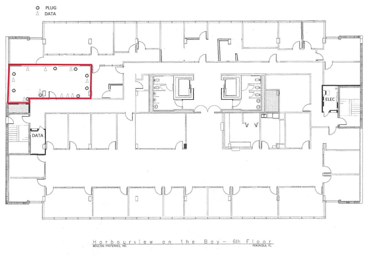 25 W Cedar St, Pensacola, FL à vendre Plan d’étage– Image 1 sur 1
