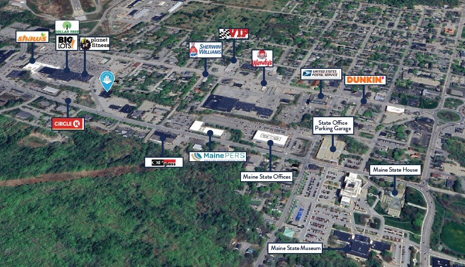 171 Capitol St, Augusta, ME à louer - Aérien – Image 3 sur 3