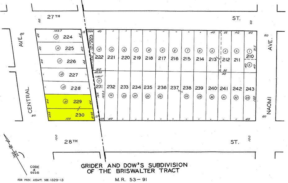 2732 S Central Ave, Los Angeles, CA à vendre - Plan cadastral – Image 3 sur 3