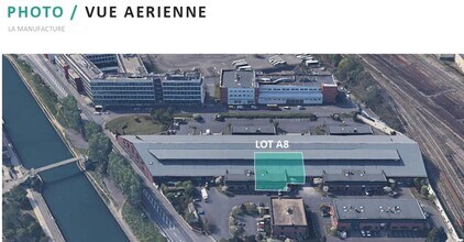 Saint-Denis - Vue aérienne vue de carte