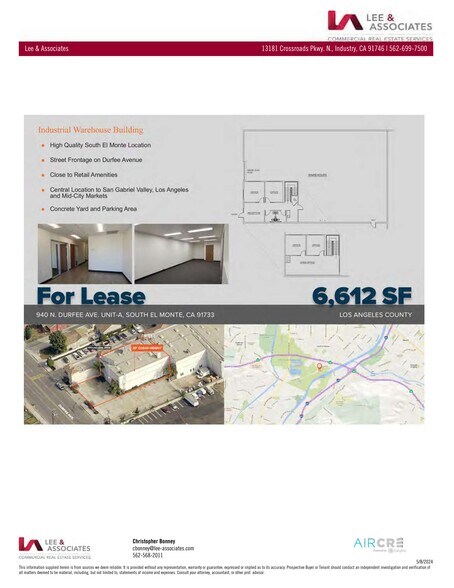940 N Durfee Ave, South El Monte, CA à louer - Plan de site – Image 2 sur 4