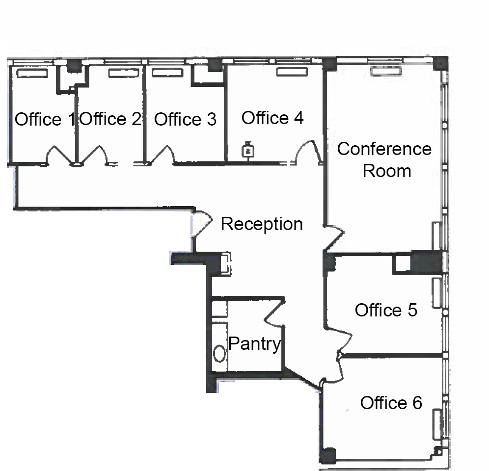 1625 K St NW, Washington, DC à louer Plan d’étage– Image 1 sur 1