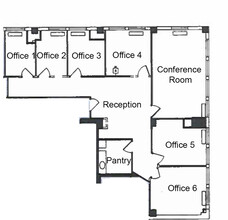 1625 K St NW, Washington, DC à louer Plan d’étage– Image 1 sur 1